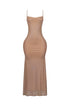 Callie Mesh Rhinestone Maxi Dress